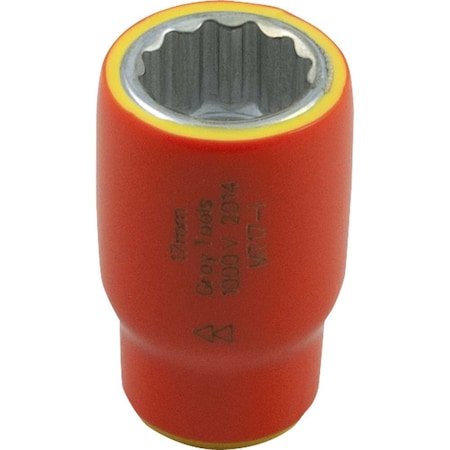 Gray Tools 9mm X 3/8" Drive, 12 Point Standard Length, 1000V Insulated MT9-I